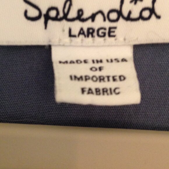 Splendid Dress with Chest Pocket Long Sleeve Blue Large - Picture 4 of 6